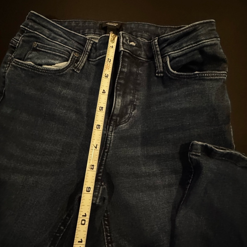 Simply Vera Vera Wang Dark Wash Flare Jeans Size 27 4R Boho - Picture 7 of 7